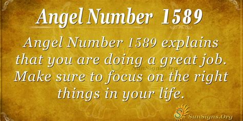 1589 angel number|Angel Number 1589 Meaning: Work For Your Success.